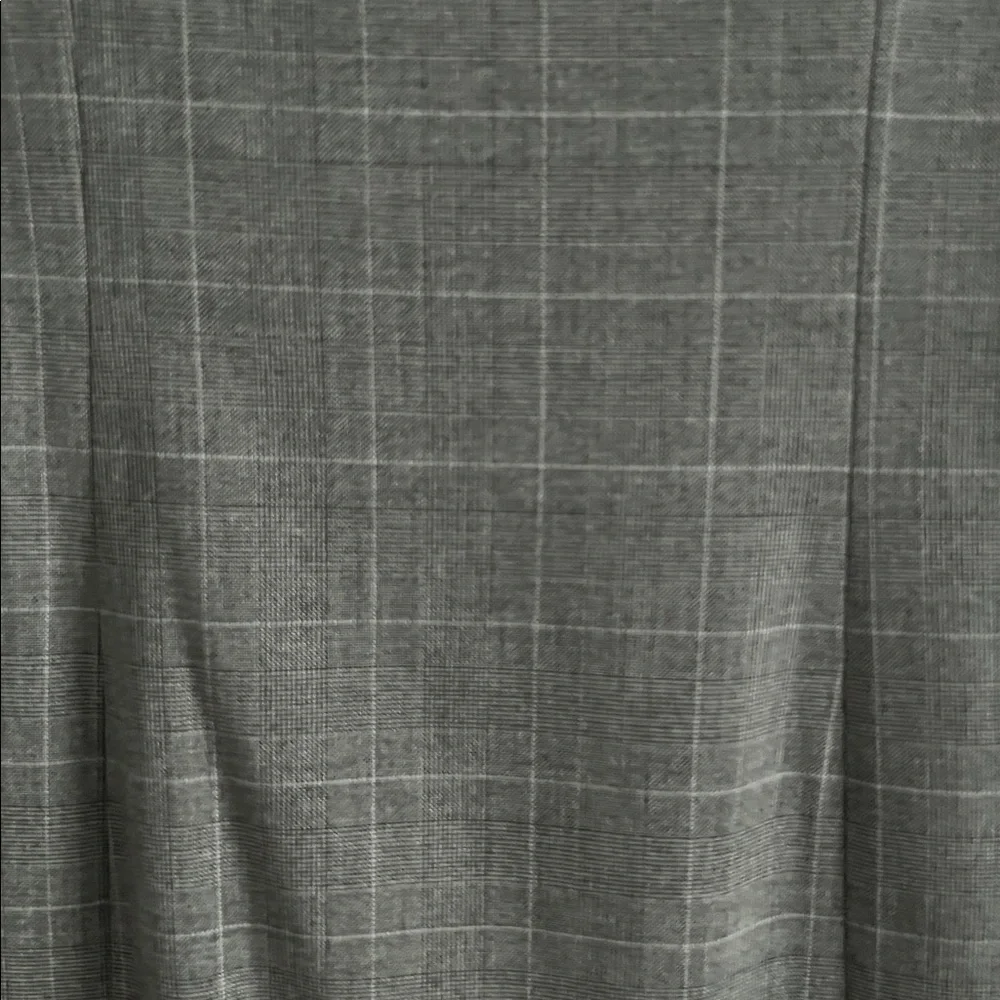 Armani Jeans Asymetrical Flap Dress Plaid Gray Black White size 6 - Picture 8 of 9